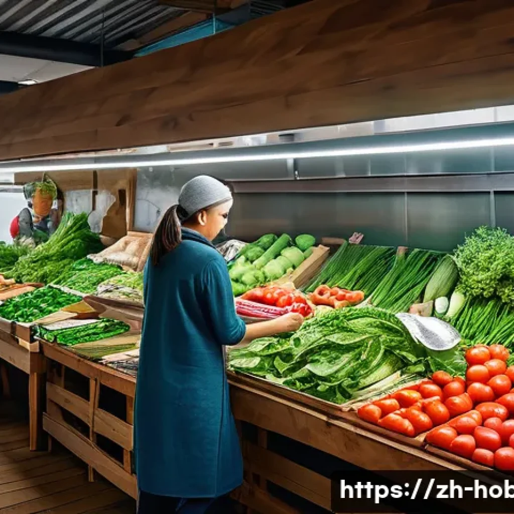 요리 취미 - A modern kitchen scene focused on fresh seasonal vegetables and high-quality seafood displayed on a ...